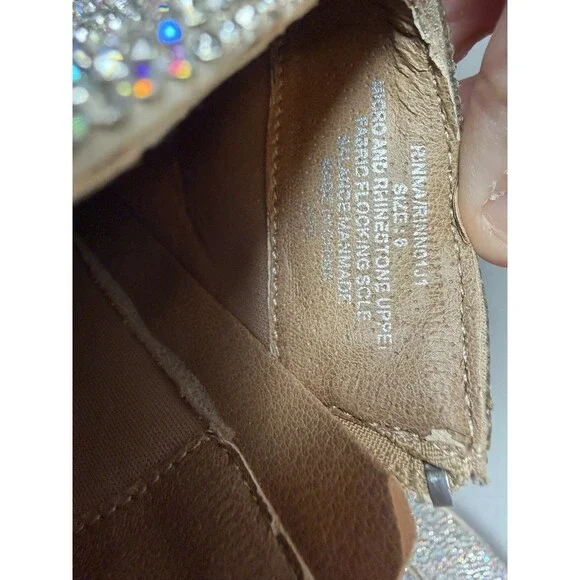 Madden Girl Rhinestone Western Ankle Boots – Size 6 – Sparkly Cowgirl Booties - Picture 6 of 16